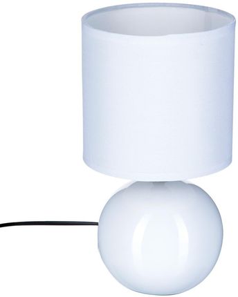 Atmosphera Lampa Stołowa Ceramiczna Chevet Blanc, 25 Cm, Kolor Biały B07D3Yp2Nd
