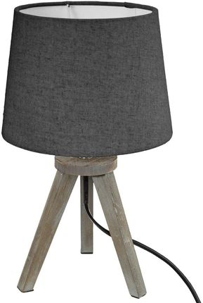 Atmosphera Lampa Stołowa Mini Gris, Drewniane Nóżki, 30 Cm B07L9Hrrv7