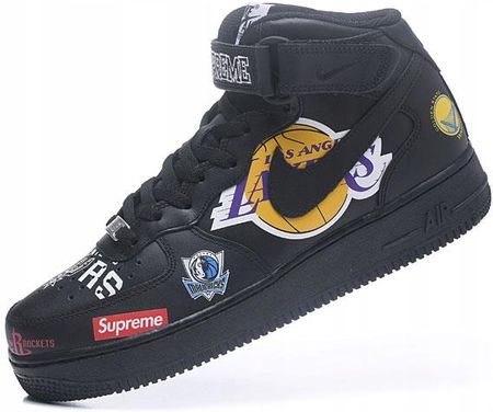 Buty Nike Air Force 1 Mid Supreme Nba Black R.39 - Ceny i opinie