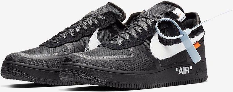 Off-White x Nike Air Force 1 Low Black AO4606-001 - Ceny i