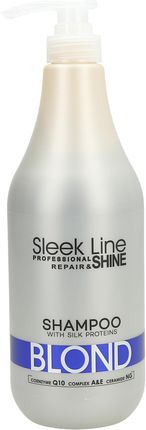 Stapiz Sleek Line Blond Shampoo Szampon Do Włosów Blond Zapewniający Platynowy Odcień 1000 ml