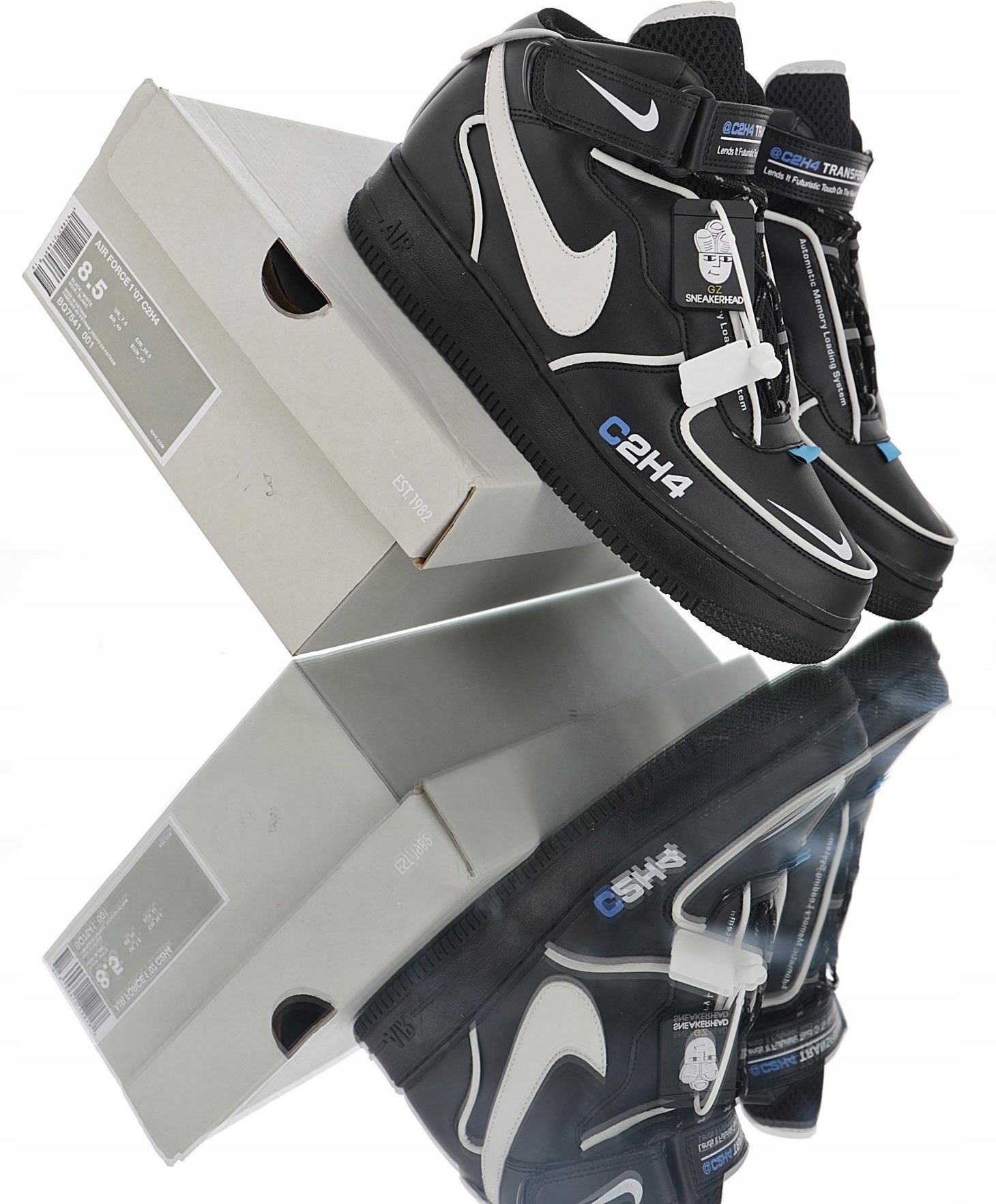 C2H4 x Nike Air Force MidUjawnia odblaskowe 45 Ceny i opinie - Main Image