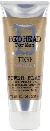 Tigi Bed Head For Men Power Play Firm Finish Gel Mocny Żel Utrwalający Do Włosów Dla Mężczyzn 200Ml