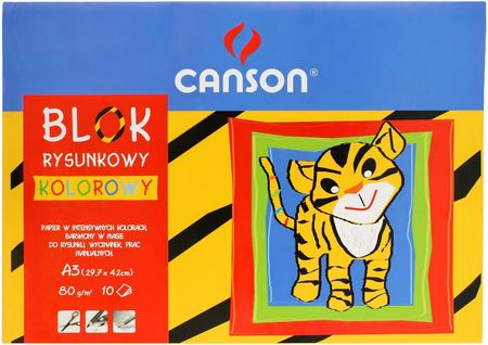 Blok rysunkowy A3/10 80g kolor Canson 400075201