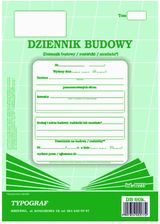 Zdjęcie Typograf Dziennik Budowy A4 60 Kartek - Strzelce Opolskie