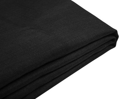 Beliani Pokrowiec na łóżko wymienne obicie 180 x 200 cm czarny Fitou