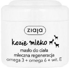 Zdjęcie Ziaja Kozie Mleko Masło Do Ciała Mleczna Regeneracja Omega 3 + Omega 6 + Witamina E 200Ml - Poniec
