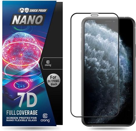 Crong 7D Nano Flexible Glass – Szkło Hybrydowe 9H na Cały Ekran Iphone 11 Pro Max / Xs Max Crg-7Dnano-Ipxsmax (Crg7Dnanoipxsmax)