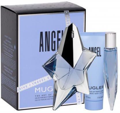 Thierry Mugler Angel Do napełnienia woda perfumowana 50ml + woda perfumowana 10ml + Mleczko do ciała  50ml