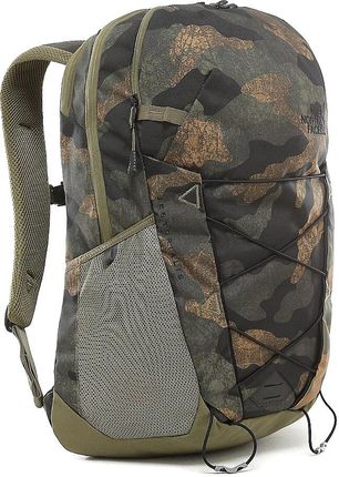 The North Face Rodey Burnt Olive Green Waxed Camo Print Burnt Olive 27L
