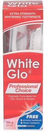 White Glo Professional Choice Zestaw Pasta Do Zębów 100 Ml + Szczoteczka Do Zębów 1 Szt Unisex