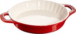 Zdjęcie okrągły półmisek ceramiczny do ciast 1.2 ltr czerwony 405111640 - Łapy