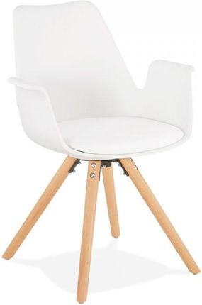 Kokoon Design Krzesło Skanor białe nogi drewniane AC02400WHNA