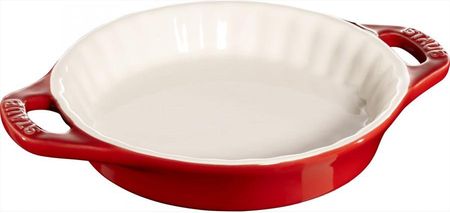 okrągły półmisek ceramiczny do ciast 200ml czerwony 405111630