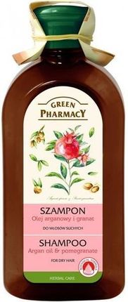 Green Pharmacy Szampon Do Włosów Suchych Olej Arganowy I Granat 350 ml
