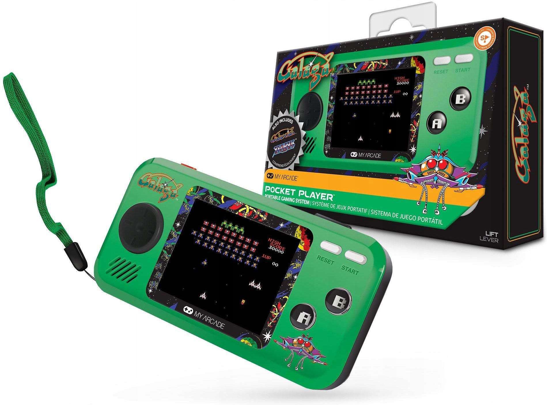 POCKET　PLAYER　ギャラガ DreamGEAR Pocketplayer Galaga 3 Games DGUNL3244 - Ceny i