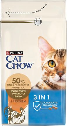 CAT CHOW SPECIAL CARE 3w1 bogata w indyka 1,5kg