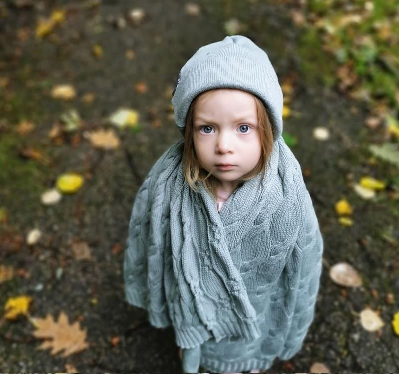 Lullalove Koc Kocyk Z Wełny Merino 80x100 Szałwia - zdjęcie 6 Lullalove Koc Kocyk Z Wełny Merino 80x100 Szałwia