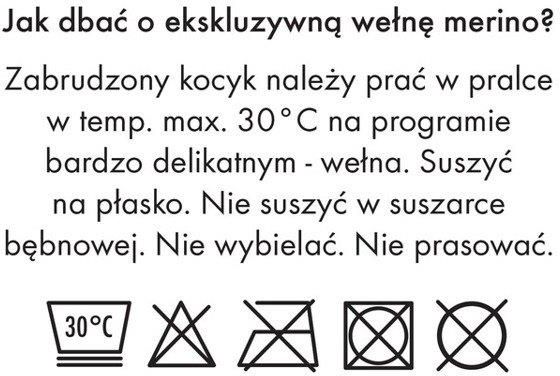 Lullalove Kocyk Z Wełny Merino Pudrowy Róż - zdjęcie 4 Lullalove Kocyk Z Wełny Merino Pudrowy Róż