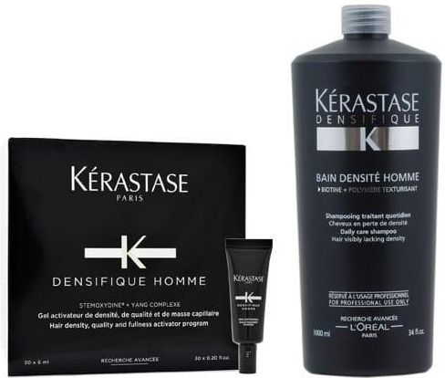 Kerastase Densifique Homme Zestaw Szampon Dla Mężczyzn 1000Ml Oraz