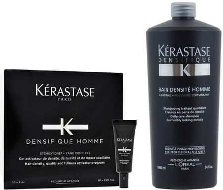 Kerastase Densifique Homme Zestaw Szampon Dla Mężczyzn 1000Ml Oraz
