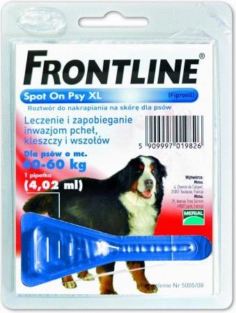 frontline spot on xl