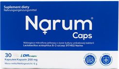 jakie Preparaty medycyny naturalnej wybrać - Narine Narum caps Probiotyk 200mg 30kaps.