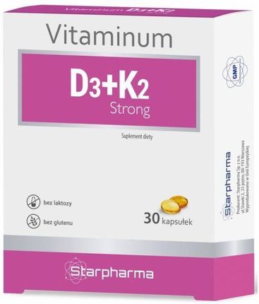 STARPHARMA Vitaminum D3 2000 j.m. + K2 Strong x 30 kaps