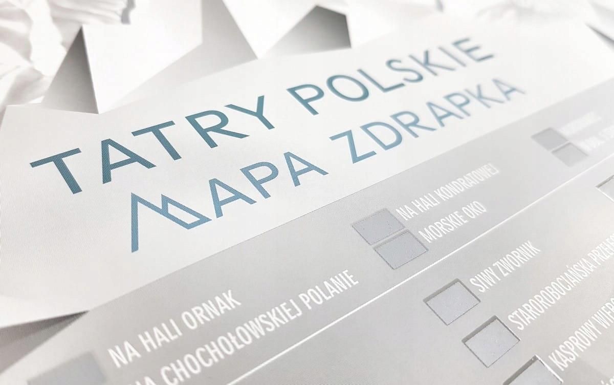 MAPA ZDRAPKA SZLAKÓW TATRY POLSKIE