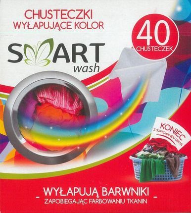 Aru Chusteczki wyłapujące kolor Smart Wash 40szt.