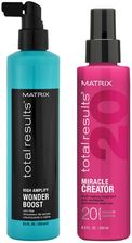 Matrix High Amplify And Miracle Creator Zestaw Do Włosów Płyn Odbijający Włosy U Nasady 250Ml + Kuracja Wielozadaniowa 200Ml