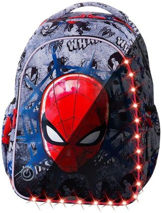 Coolpack Plecak szkolny Joy S LED Spiderman Black 44815CP B47303