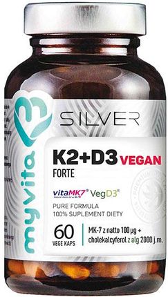 MyVita Silver Witamina K2+ D3 Vegan Forte 60 kaps