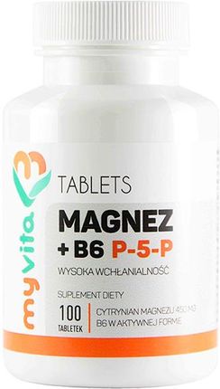 MyVita Magnez + witamina B6 P-5-P 100 tabl