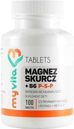 MyVita Magnez + witamina B6 P-5-P 250 tabl
