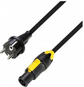 Adam Hall 8101 TCON 0300 - Kabel zasilający CEE 7/7 - Powercon True1 1.5 mm² 3 m