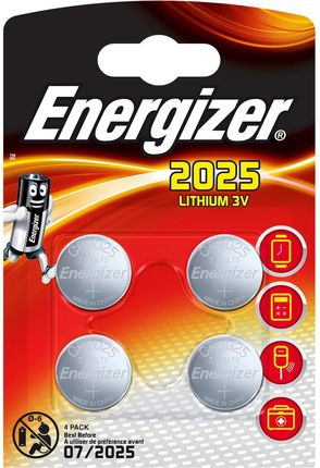 Energizer Baterie litowe CR2025 4szt.