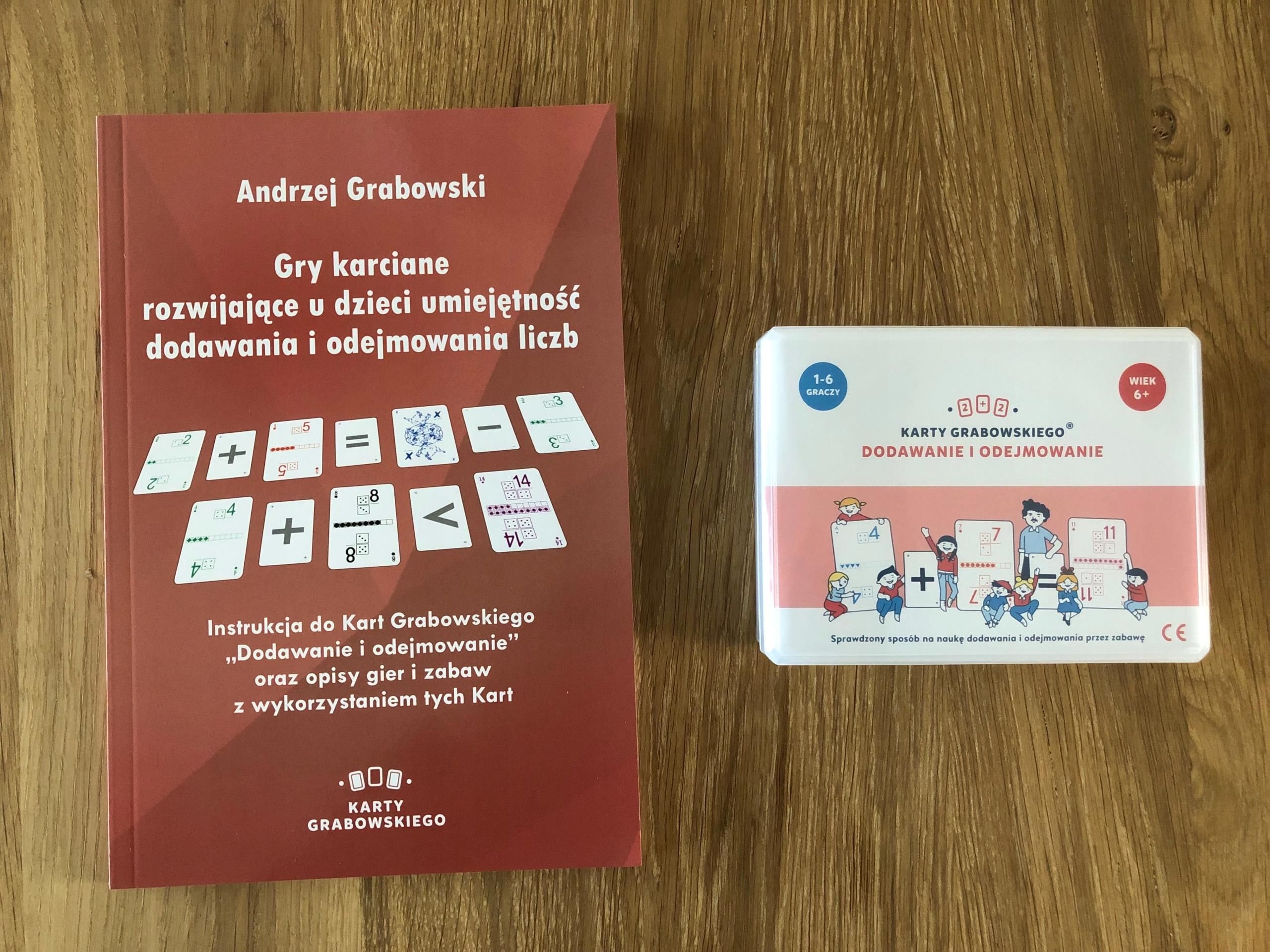 Pomoc dydaktyczna Karty Grabowskiego Dodawanie Odejmowa + Gratis Gry