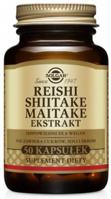 Solgar Reishi Shiitake Maitake Ekstract 50kaps
