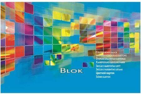 Blok Techniczny Kreska A4 20 Kartek Kolorowy 300G