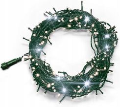 Zdjęcie Lampki 100 Led białe flesz timer +gniazdo 13-138 - Marki