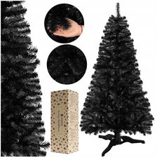 Zdjęcie Choinka Sztuczna Jodła 180 CM Czarna Gęsta Stojak - Sępopol