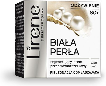 Krem Lirene Regenerujący Przeciwzmarszczkowy I Noc 80+ Biała Perła na dzień i noc 50ml