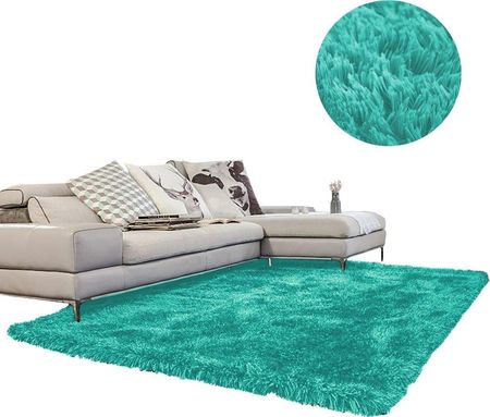 Dywan gruby gęsty miękki pluszowy Living Room Shaggy 160x200 - TurquoiseSea   