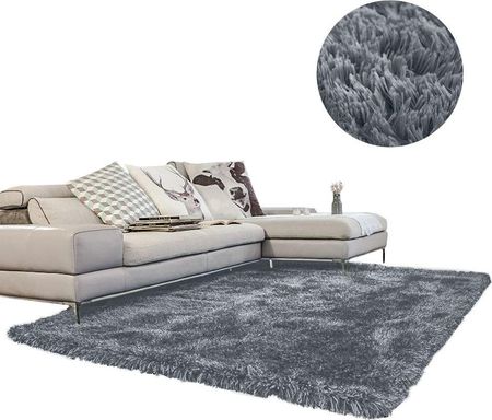 Dywan - Living Room Shaggy 250x350 - Dark Silver  