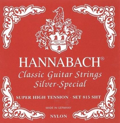 Hannabach E815 Sht Struny Do Gitary Klasycznej Super Heavy) - Komplet 3 Strun Diskant (652549)