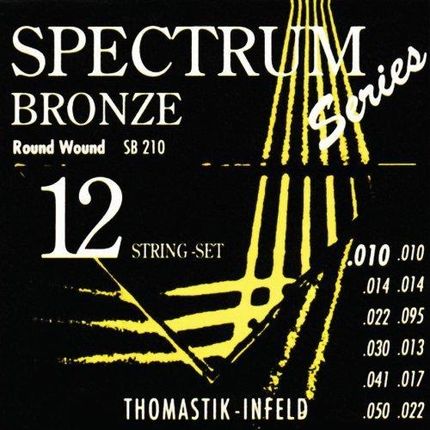 Thomastik Struny Do Gitary Akustycznej Spectrum Bronze Sb 210 - 12-Strunowy. Extra Light .010-.050 (669157)