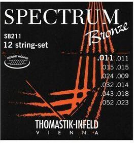 Thomastik Struny Do Gitary Akustycznej Spectrum Bronze Sb 211 - 12-Strunowy. Light .011-.052 (669177)