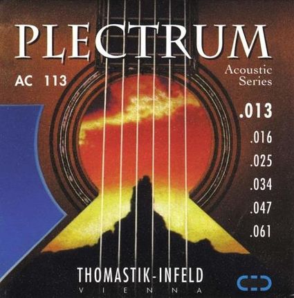 Thomastik Struny Do Gitary Akustycznej Plectrum Acoustic Series Ac 113 - Medium .013-.061 (669347)