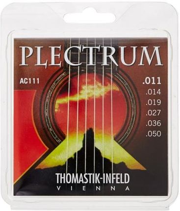 Thomastik Struny Do Gitary Akustycznej Plectrum Acoustic Series Ac 111 - Light .011-.050 (669327)